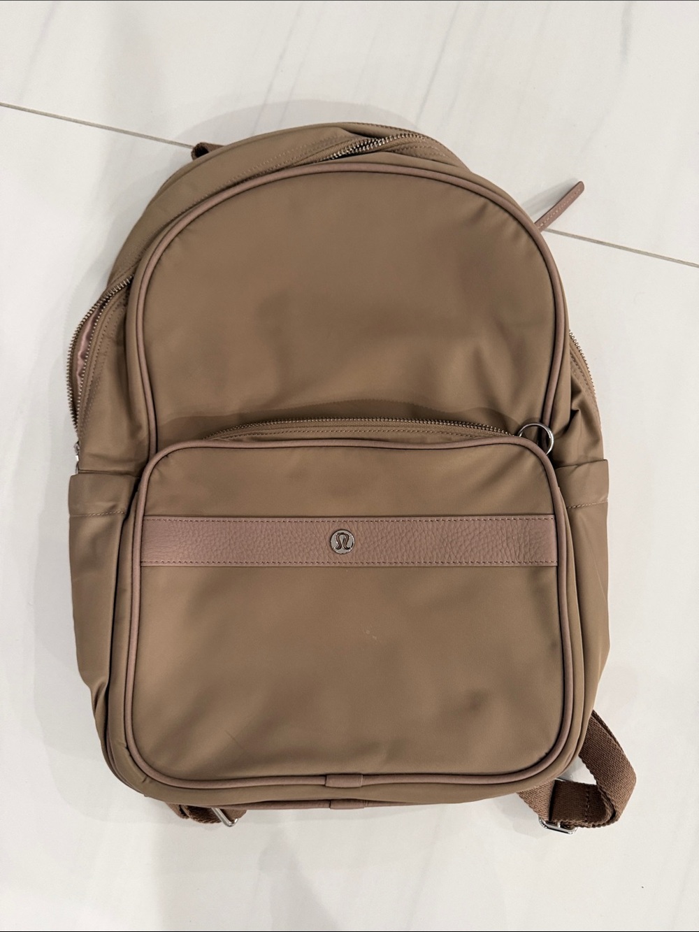 New Lulu lemon athletic unisex  Backpack in Taupe Brown